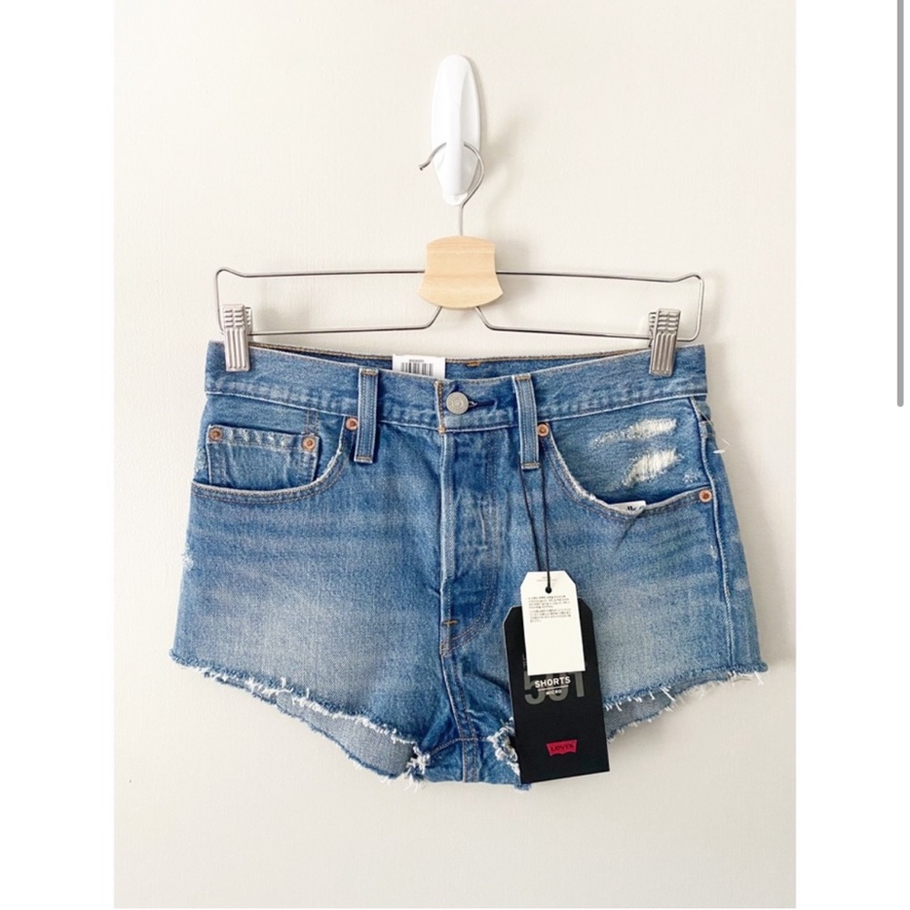 NEW Levi’s Premium 501 Micro Denim Jean Shorts Size 26